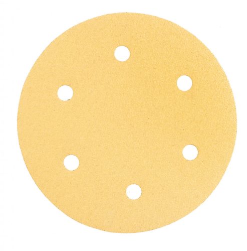 Tépőzáras csiszolópapír 225mm, k80, 5db, 6 lyukakkal az 59g264, 59g265 csiszológéphez.