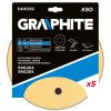 Tépőzáras csiszolópapír 225mm, k80, 5db, 6 lyukakkal az 59g264, 59g265 csiszológéphez.
