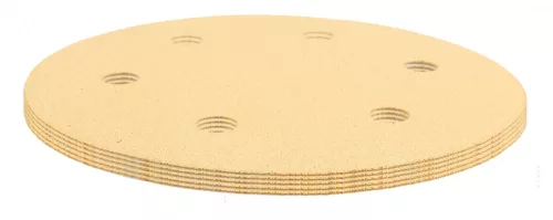 Tépőzáras csiszolópapír 225mm, k120, 5db, 6 lyukakkal az 59g264, 59g265 csiszológéphez.