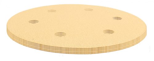 Tépőzáras csiszolópapír 225mm, k120, 5db, 6 lyukakkal az 59g264, 59g265 csiszológéphez.
