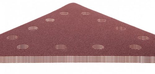 Tépőzáras csiszolópapír k80, háromszög alakú 12 lyukakkal, 5db csiszolóhoz 59g264