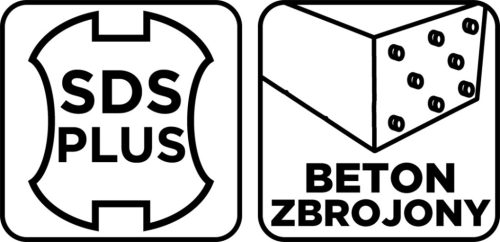 Betonfúró SDS PLUS 10x160mm, S4 type, 4 élű, vasbetonhoz