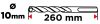 Betonfúró SDS PLUS 10x260mm, S4 type, 4 élű, vasbetonhoz