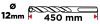 Betonfúró SDS PLUS 12x450mm, S4 type, 4 élű, vasbetonhoz