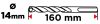 Betonfúró SDS PLUS 14x160mm, S4 type, 4 élű, vasbetonhoz