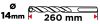 Betonfúró SDS PLUS 14x260mm, S4 type, 4 élű, vasbetonhoz