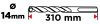 Betonfúró SDS PLUS 14x310mm, S4 type, 4 élű, vasbetonhoz