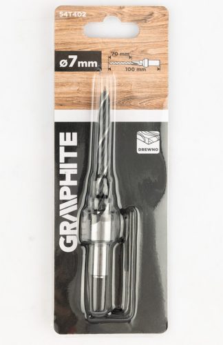 Fafúró, csavarfej süllyesztővel, konfirmátor csavarhoz, 7/10mm