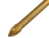 Univerzális, 4 élű üvegfúró, fa, műanyag, fém kőzetanyagok fúrásához, Titánium bevonat, 7mm