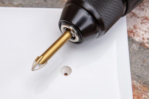 Univerzális, 4 élű üvegfúró, fa, műanyag, fém kőzetanyagok fúrásához, Titánium bevonat, 12mm