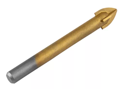 Univerzális, 4 élű üvegfúró, fa, műanyag, fém kőzetanyagok fúrásához, titánium bevonat, 14mm