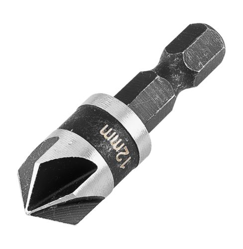 Süllyesztőfúró készlet, csavarfejekhez, 1/4" hatszög szár, 12, 16, 19mm, 3db