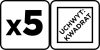 Törtcsavar kihajtó készlet, 4szög vég, 3-19mm, 5db