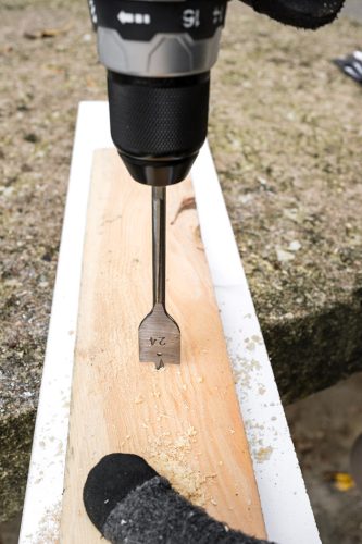 Lapos marófúró, 1/4" hatszög szár, 24x152mm