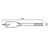 Lapos marófúró, 1/4" hatszög szár, 38x152mm