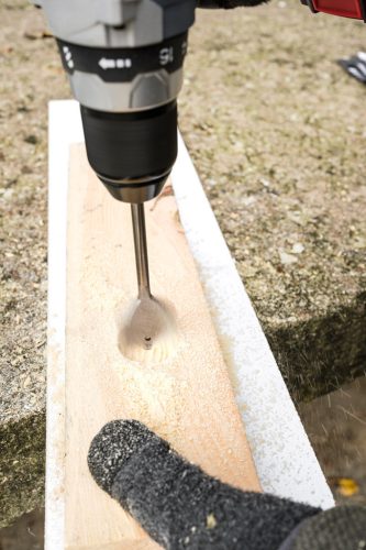 Lapos marófúró készlet, 1/4" hatszög szár, 10,13,16,19,22,25mm