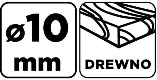 Fafúró, hosszú, 10x230mm