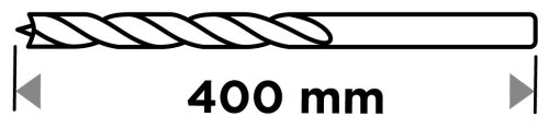 Fafúró, hosszú, 8x400mm