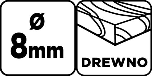 Fafúró, hosszú, 8x400mm