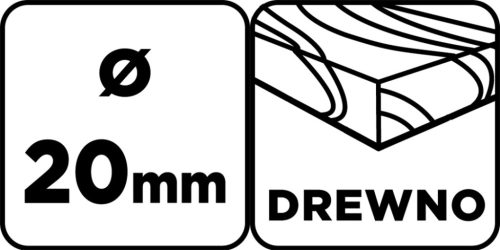 Fafúró, hosszú, 20x250mm