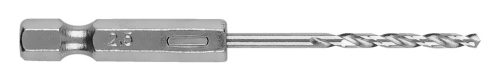 Csigafúró, 1/4" hatszög szárral, HSS DIN 338, 2,5mm, 2db/cs