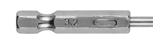 Csigafúró, 1/4" hatszög szárral, HSS DIN 338, 3,2mm, 2db/cs