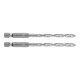 Csigafúró, 1/4" hatszög szárral, HSS DIN 338, 4,5mm, 2db/cs