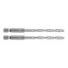 Csigafúró, 1/4" hatszög szárral, HSS DIN 338, 4,8mm, 2db/cs