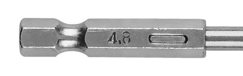 Csigafúró, 1/4" hatszög szárral, HSS DIN 338, 4,8mm, 2db/cs