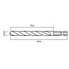 Csigafúró, 1/4" hatszög szárral, HSS DIN 338, 6mm, 2db/cs