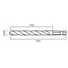 Csigafúró, 1/4" hatszög szárral, HSS DIN 338, 12mm