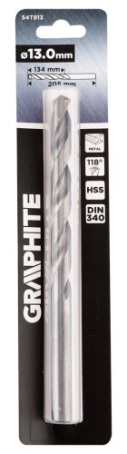 Csigafúró HSS, hosszú, DIN340, 13mm