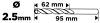 Csigafúró HSS, hosszú, DIN340, 2.5mm, 2db