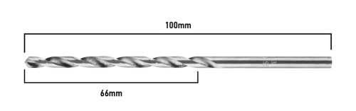 Csigafúró HSS hosszú 3.0x100/66mm, DIN 340