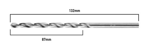 Csigafúró HSS hosszú  5.0x132/87mm, DIN 340