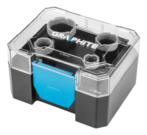 Körkivágó készlet, gyémántos, M14, 18,22.27,35mm