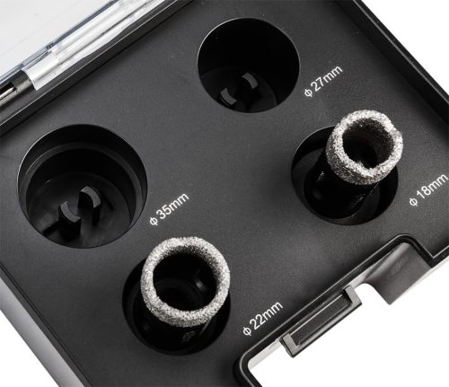 Körkivágó készlet, gyémántos, M14, 18,22.27,35mm