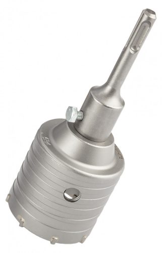 Koronafúró, körkivágó, 65 mm, SDS plus szárral és központfúróval