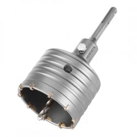   Koronafúró, körkivágó, 80 mm, SDS plus szárral és központfúróval