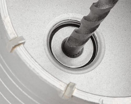 Koronafúró, körkivágó, 85 mm, SDS plus szárral és központfúróval