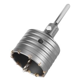   Koronafúró, körkivágó, 80mm, HEX hatszög szárral, központfúróval