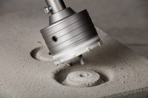 Koronafúró, körkivágó adapter, HEX hatszög szárral, központfúróval, M22, 200mm