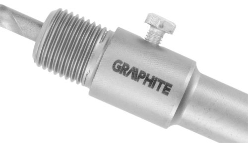 Koronafúró, körkivágó adapter, HEX hatszög szárral, központfúróval, M22, 200mm