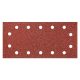 Csiszolópapír 5db, tépőzáras, 115x230mm, K40, lyukas