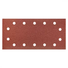 Csiszolópapír 5db, tépőzáras, 115x230mm, K100, lyukas