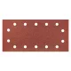 Csiszolópapír 5db, tépőzáras, 115x230mm, K100, lyukas