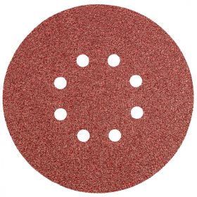 Csiszolópapír, tépőzáras 150mm, K40, 5db., 8 lyukkal
