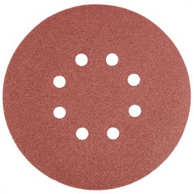 Csiszolópapír, tépőzáras 150mm, K120, 5db., 8 lyukkal