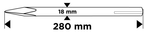 Hegyesvéső SDS MAX 18x280mm