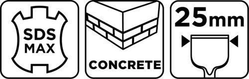 Laposvéső SDS MAX 25x18x400mm